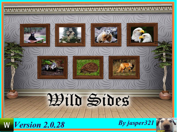 Sims 3 — Wild Sides by jasper321 — A selection of British and American wildlife paintings, all frames recolourable.