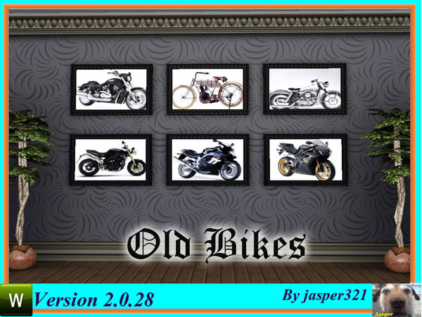 Sims 3 — Old Bikes by jasper321 — A selection of old motor bikes, 3 in each set
