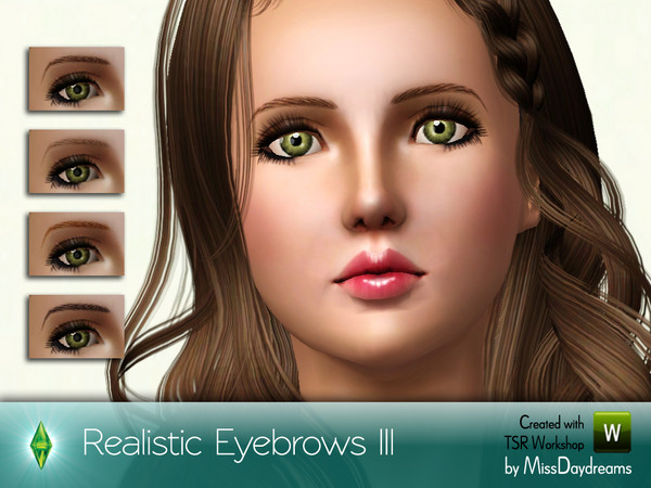 Sims 3 — Realistic Eyebrows III by MissDaydreams — Realistic Eyebrows III are another eyebrows from 'realistic looking'