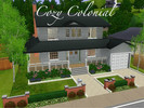 Sims 3 — Cozy Colonial by EliteArchitect2 — This is a colonial home with 3 bedrooms and 2 1/2 baths. It is a perfect home