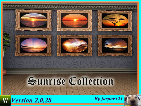 Sims 3 — Sunrise Collection by jasper321 — A set of paintings with a sunrise theme