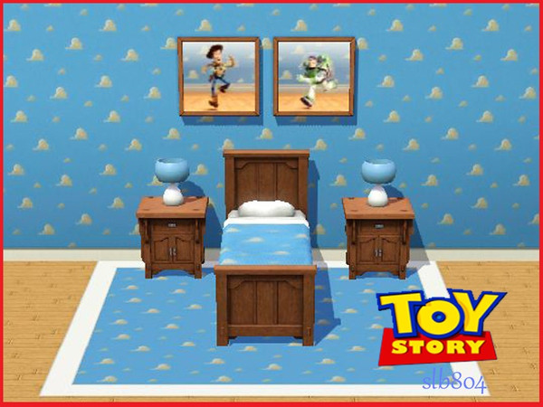 Sims 3 — Toy Story Clouds Pattern by slb8042 — Disney's Toy Story clouds wallpaper from Andy's room in the movie.