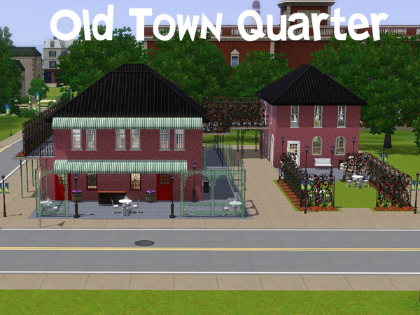 Sims 3 — Old Town Quarter by frisbud — Part of my Sims conversion series. Old Town Quarter was added with the Unleashed