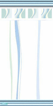 Sims 2 — Ocean Waves - Striped Paper with Border by Rowena DeVandal — Once again inspired by the wonders of nature, the