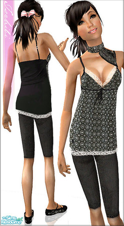 Sims 2 — tschibi alpha mesh set  - VM black by justtschibi — Black recolor of my newest set :) Enjoy, tschib^^