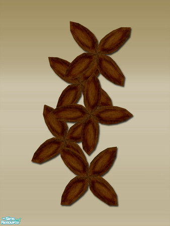 Sims 2 — Modern Hall Wood Flowers - Mesh by Shakeshaft — A Hallway Set to create a modern style first impression when