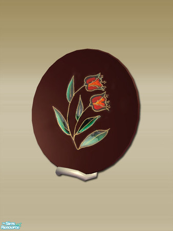 Sims 2 — Modern Hall Tulip Plate - Mesh by Shakeshaft — A Hallway Set to create a modern style first impression when