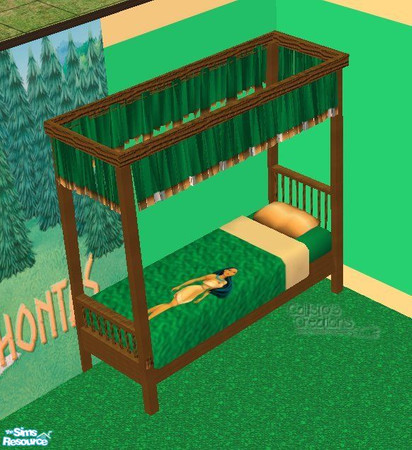 Sims 2 — Calli\'s Pocahontas Canopy Bed by Callisto149 — A beautiful canopy bed for your little princess. The canopy