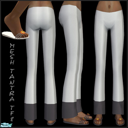 Sims 2 — MESH_Tantra_TF8 by Tantra — Bottom mesh with alpha-editable parts for teen girls. Bumpmap enable, fat morph
