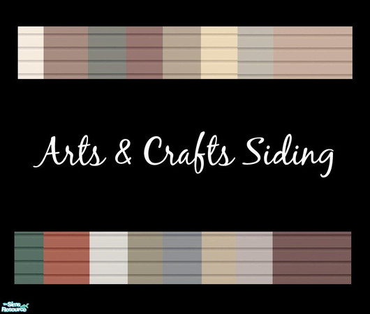 Sims 2 — Arts & Crafts Siding Set by mistresscris — Created by MistressCris.
