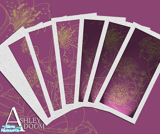 Sims 2 — Mauve Collection by ashleydoom — My first set of walls to be submitted. I use photoshop cs for all my sim