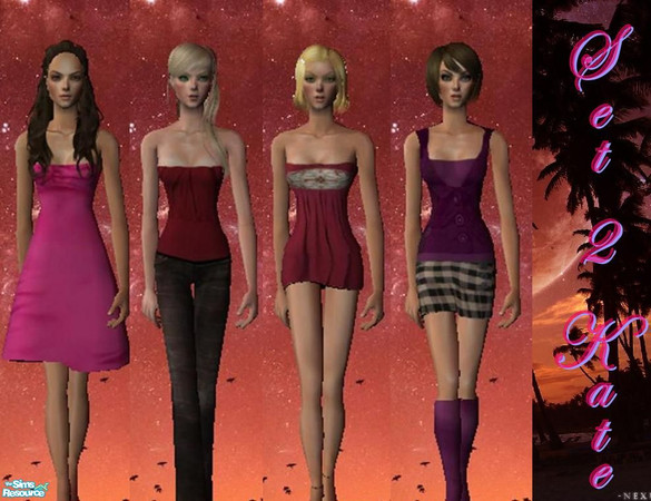 Sims 2 — Set 2 Kate by NenaAngelita91a — Set 2 Kate. Thanks to Lianasims2.com for the mesh. mesh 084, mesh 061, mesh 081,