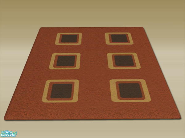 Sims 2 — Modern Hall Rug - Rec 01 by Shakeshaft — Part of a recolour of my Modern First Impressions Set, with the wood