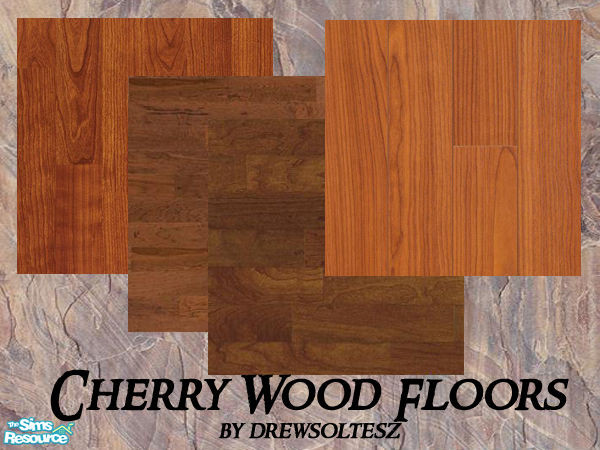 Sims 2 — Cherry Wood Floors by drewsoltesz — Yes, more wood floors! This set is various types of cherry wood floors,
