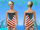 Sims 3 — American flag outfit by Ginolion — not recolourable , hope you like it !!