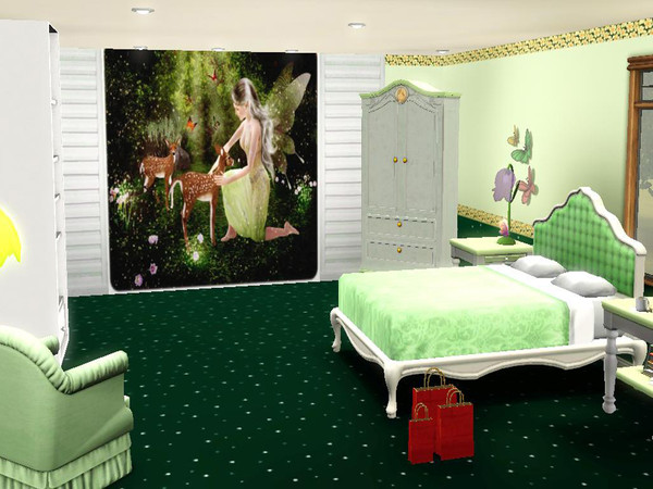 Sims 3 — Fairy in the Forest Mural by Rennara — It is with great pleasure I present TSR's own Severinkas featured