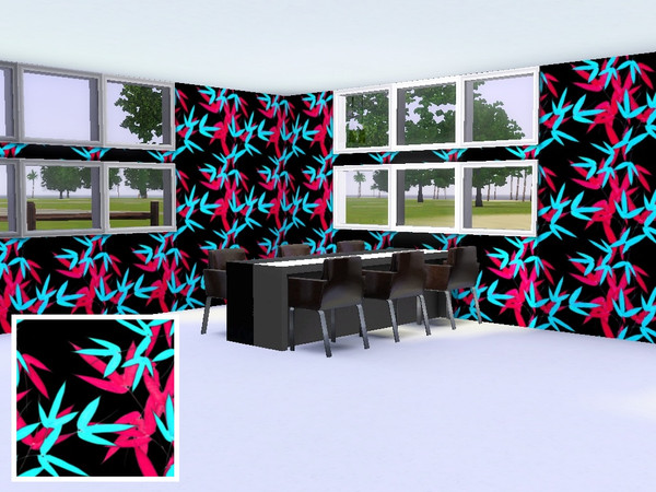 Sims 3 — Modern leaves by danioontje2 — For all your modern nature simmmies, they will absolutely love the modern pattern