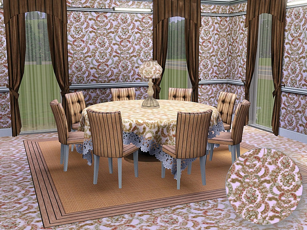 Sims 3 — marcorse_vertical paisley pattern by marcorse — A vertical paisley pattern in shades of pink, red and brown.