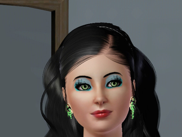 Sims 3 — Starry Eyeshadow by Silerna — Star eyeshadow with curly eyeliner