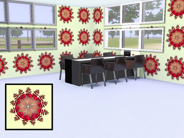 Sims 3 — Flower elegance by danioontje2 — For all your elegant simmmies, they will absolutely love the elegant pattern on