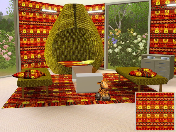 Sims 3 — marcorse_african print 2 pattern by marcorse — Another bold African-style print, this one featuring horizontal