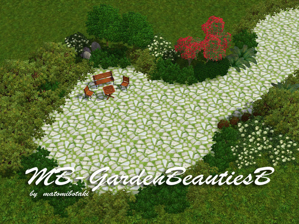 Sims 3 — MB-GardenBeautiesB by matomibotaki — MB-GardenBeautiesB new terrain paint to decorate your sims gardens more
