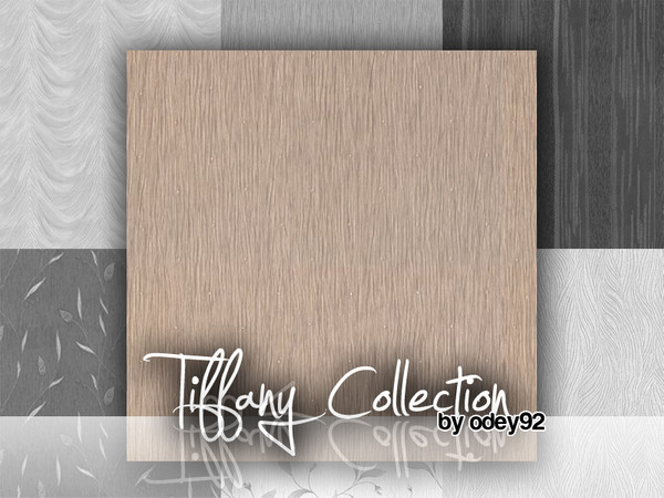 Sims 3 — Tiffany by Odey92 — A unique and striking fabric textured wallcovering. Embossed heavy weight vinyl further