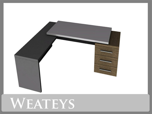 Sims 3 — Lolliop Corner Desk by Weate182 — Lolliop Corner Desk