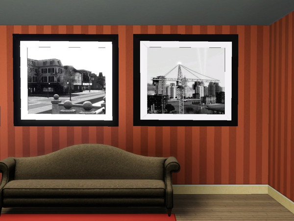 Sims 3 — Large Landscape Painting by spladoum — Modern Elegance from your Sims' neighborhoods. All meshes by RicciNumbers