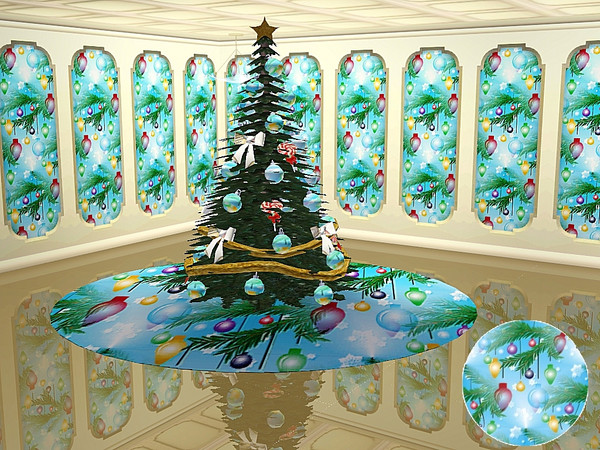 Sims 3 — marcorse_xmas lights pattern by marcorse — Coloured lights strung on spruce boughs make a pretty Christmas