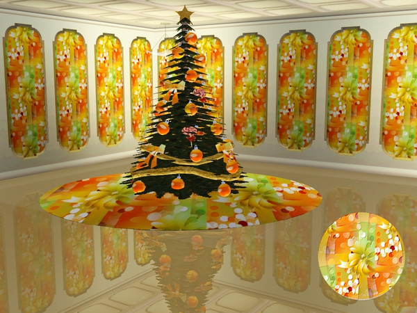 Sims 3 — marcorse_xmas collage pattern by marcorse — A bright collage of ribbon bows and confetti 'snow' in shades of