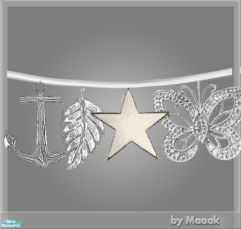 Sims 2 — Maaak Accessory set no. 2 by Maaak — Set of 4 necklaces.
