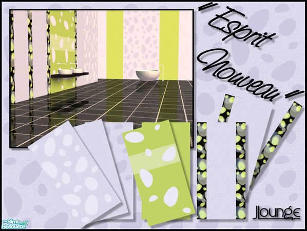 Sims 2 — Esprit Nouveau - Set by JLounge — I made the Esprit Nouveau set at the beginning of the Sims, so, why not making