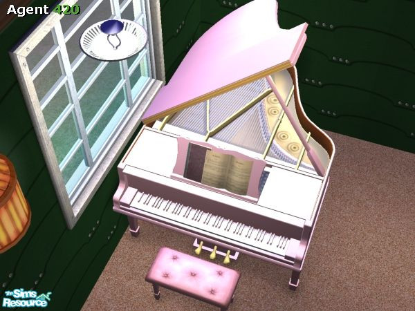 Sims 2 — A420 Light Princess Pink Bosenklavier Model B by Agent420 — This is a new Light Princess Pink Bosenklavier Model