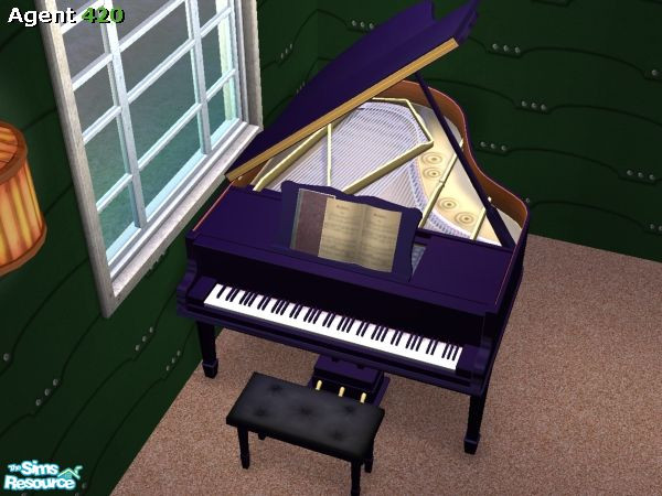 Sims 2 — A420 Majestic Purple Bosenklavier Model B by Agent420 — This is a new Majestic Purple Bosenklavier Model B. A