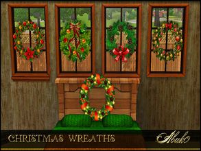 Sims 3 — CHRISTMAS WREATHS by abuk0 — some christmas decor for your sims.........garlands coming soon (i hope;-) you can