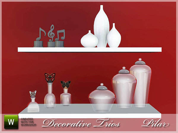 Sims 3 — decorative by Pilar — Trios decorative