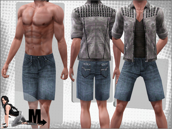 Sims 3 — Ringer by miraminkova — Ringer are called the new male denim shorts.