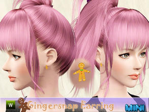 Sims 3 — Gingersnap Earring by MINISZ — Earring for Christmas. 3 patterns Enjoy your holiday and MERRY CHRISTMAS.