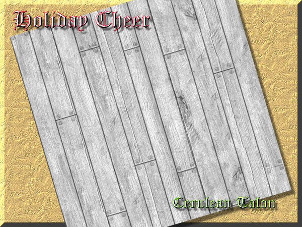 Sims 2 — Holiday Cheer - White Plank Floor by Cerulean Talon — Bring the winter holiday\'s to your Sims with these bright