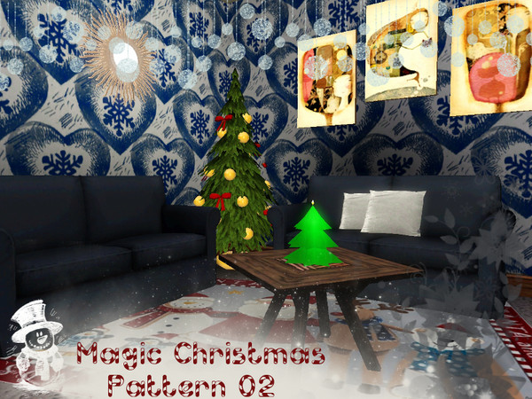 Sims 3 —  Magic Christmas Pattern 02 by SugoiZiua2 — Magic Christmas pattern 02. 