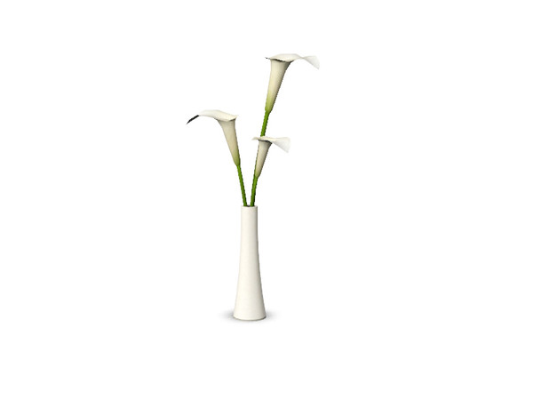Sims 3 — Aura three calla lilies by Gosik — Made by Gosik at The Sims Resource. TSRAA