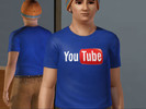 Sims 3 — Youtube Shirt (Male) by Kefke19902 — Join the hype of today, let your sims wear the Youtube shirt today!