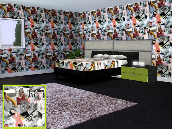 Sims 3 — Magazine 6 by danioontje2 — Do your sims want to read magazines from their walls, too bad this pattern is just