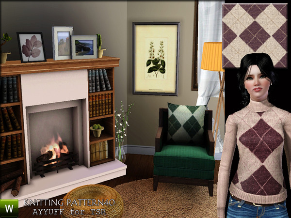 Sims 3 — Knitting Pattern40 by ayyuff — Knitting Pattern40