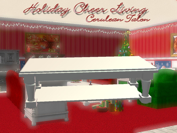 Sims 2 — Holiday Cheer - Coffee Table by Cerulean Talon — Fun and bright colors that will bring cheer and happiness to