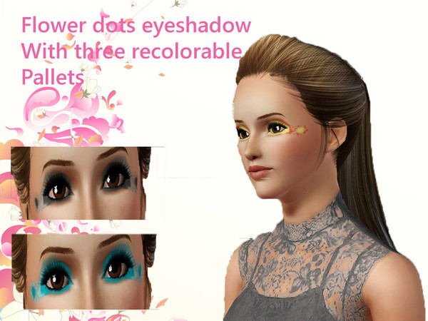 Sims 3 — Flower Dots by danioontje2 — Your simmies will absolutely love this make-up especially simmies who love nature,