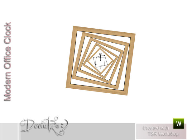 Sims 3 — Modern Office Wall Clock by deeiutza — By deeiutza @TSR