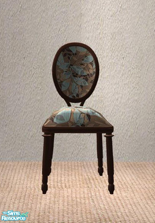 Sims 2 — PB Homeoffice Recol  - chair teal and choclate  by ShinoKCR — Polstery is a request by Terri