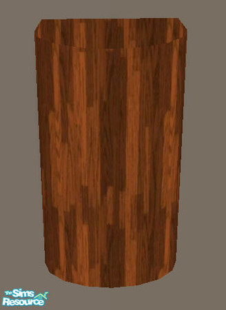 Sims 2 — Chunky dining original - wall lights by H3wwy — My first mesh set! A chunky wood dining table and chairs, with